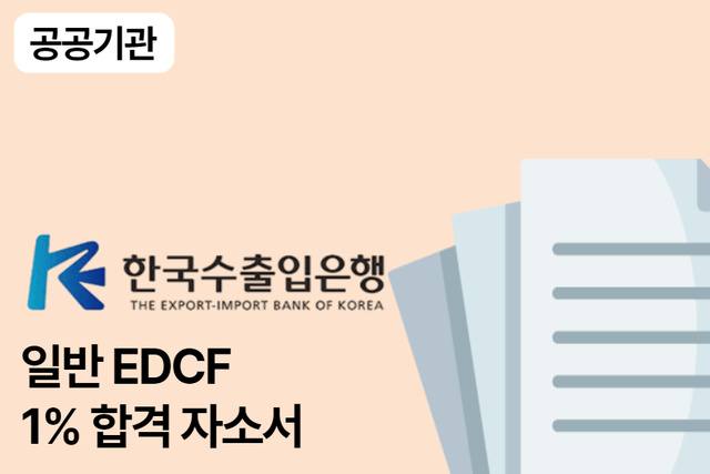수출입은행 일반 EDCF 합격 자소서