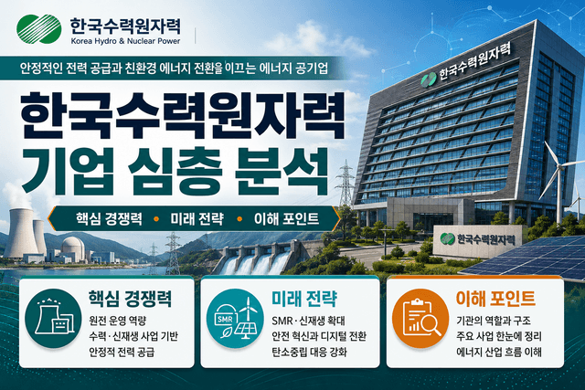 한국수력원자력 자소서 및 면접 대비를 위한 기업 분석 (최신 26년)