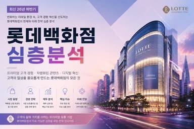 롯데 백화점 자소서 및 면접 대비를 위한 분석 (최신 26년)
