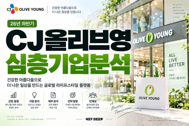 CJ 올리브영 자소서 및 면접 대비를 위한 기업 분석 (최신 26년)