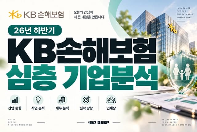 KB손해보험 자소서 및 면접 대비를 위한 기업 분석 (최신 26년)